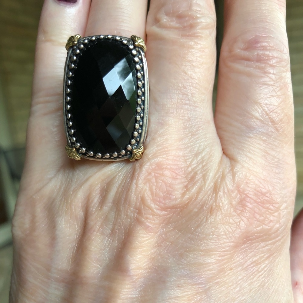 Stunning Konstantino sterling/18k gold sz 8 ring